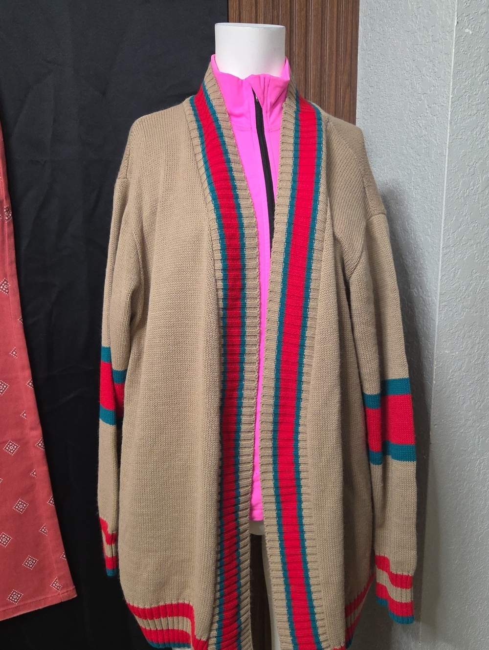 Boohoo Open Front Knit Cardigan – No Buttons – Cozy Oversized”[1516]
